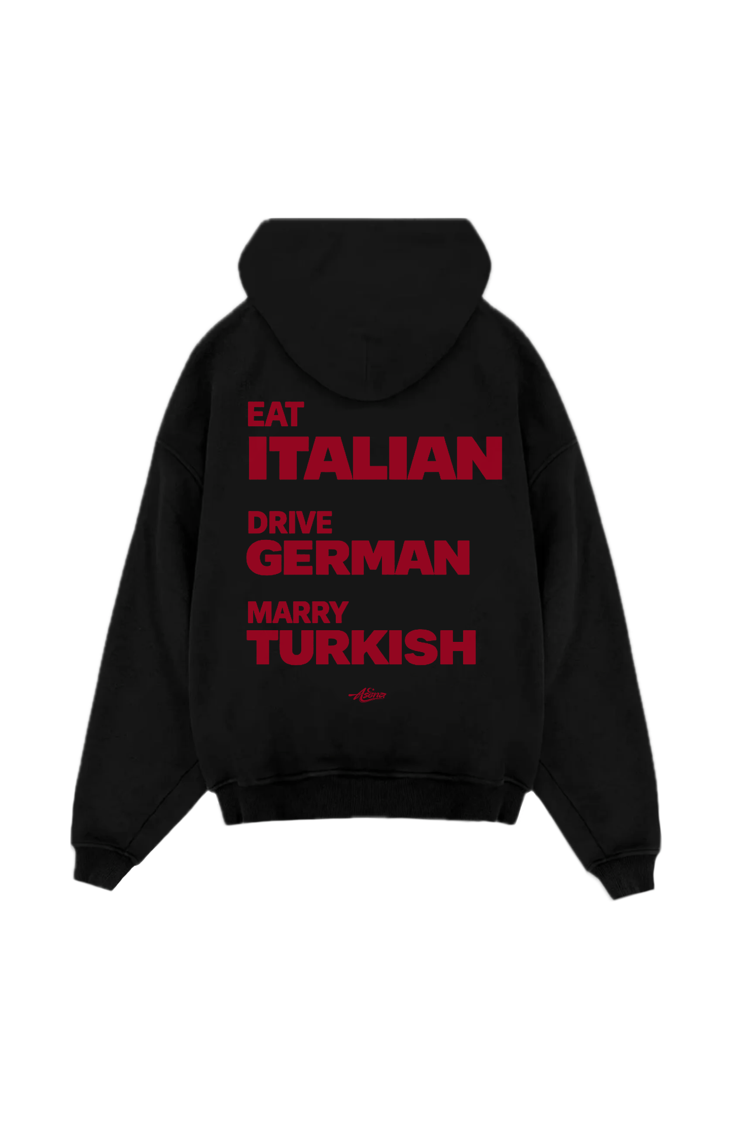 Eat drive marry Oversize Hoodie