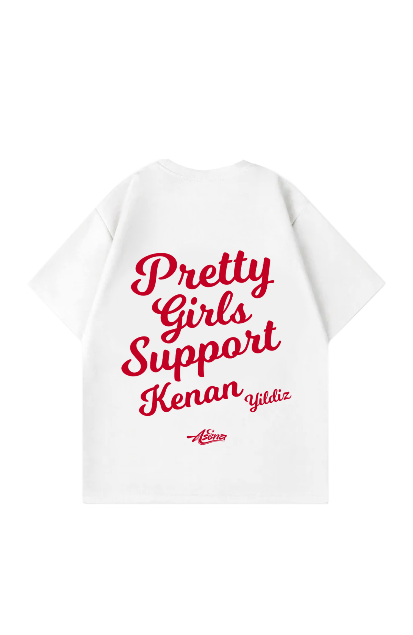 Pretty Girls Support Kenan Yildiz Red Oversize T-Shirt