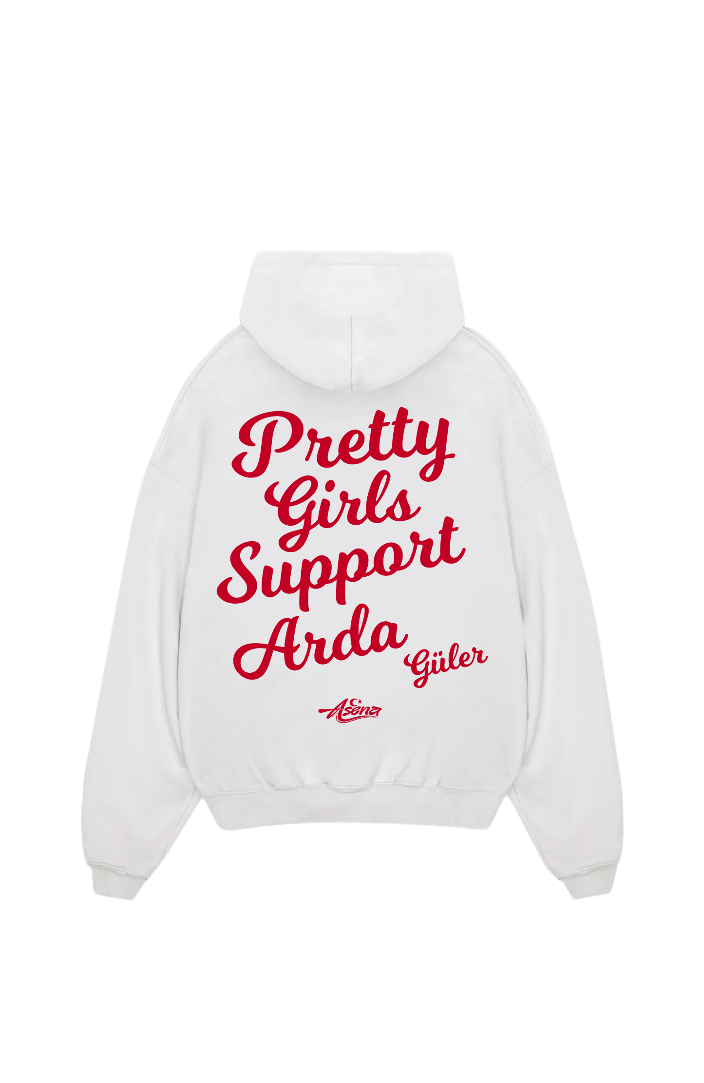 Pretty Girls Support Arda Güler Red Oversize Hoodie