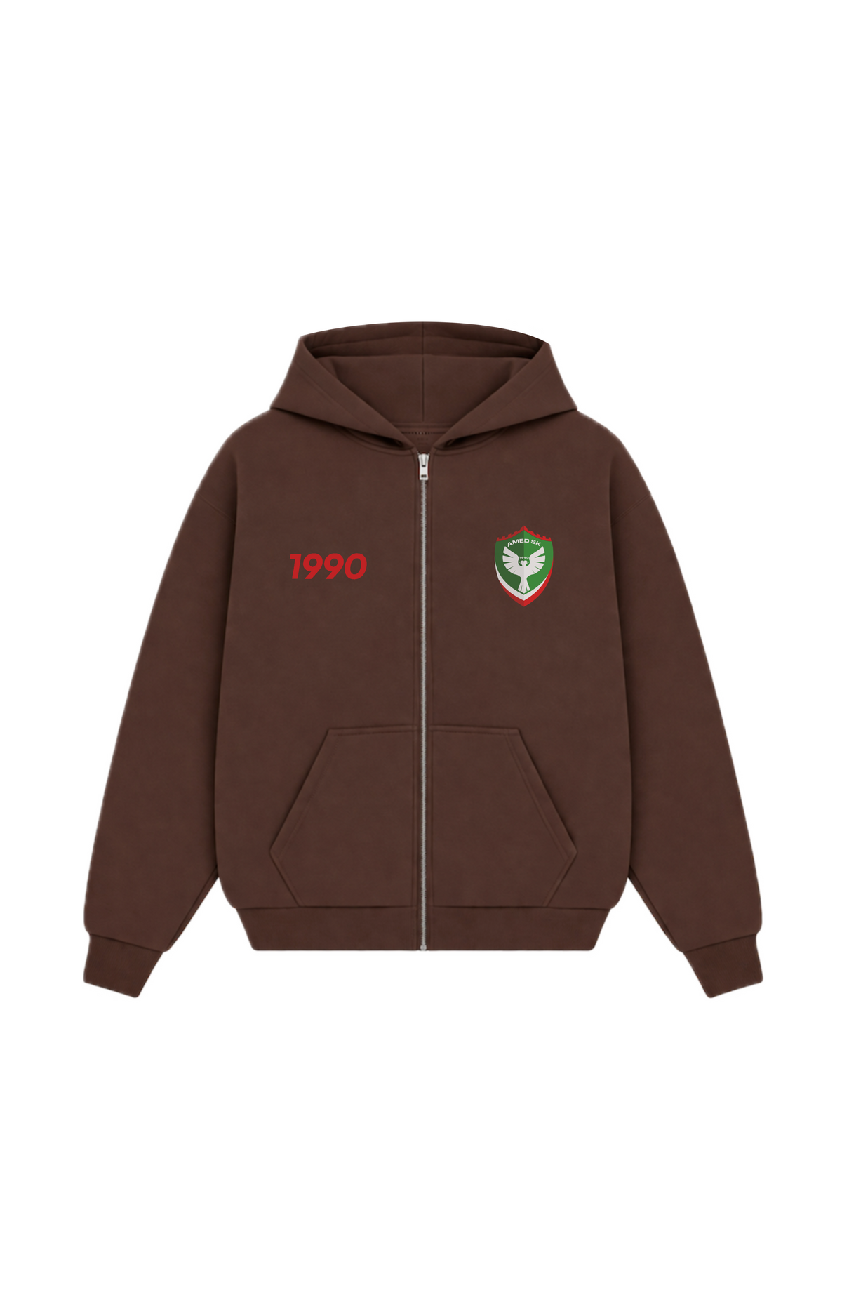 Amed SK Oversized Zipper Mocha Brown