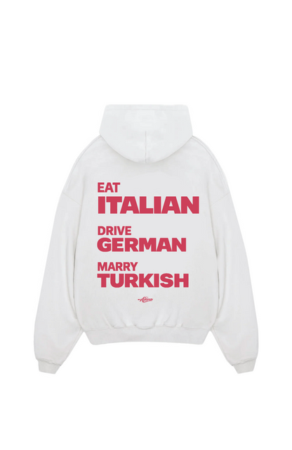 Eat drive marry Oversize Hoodie