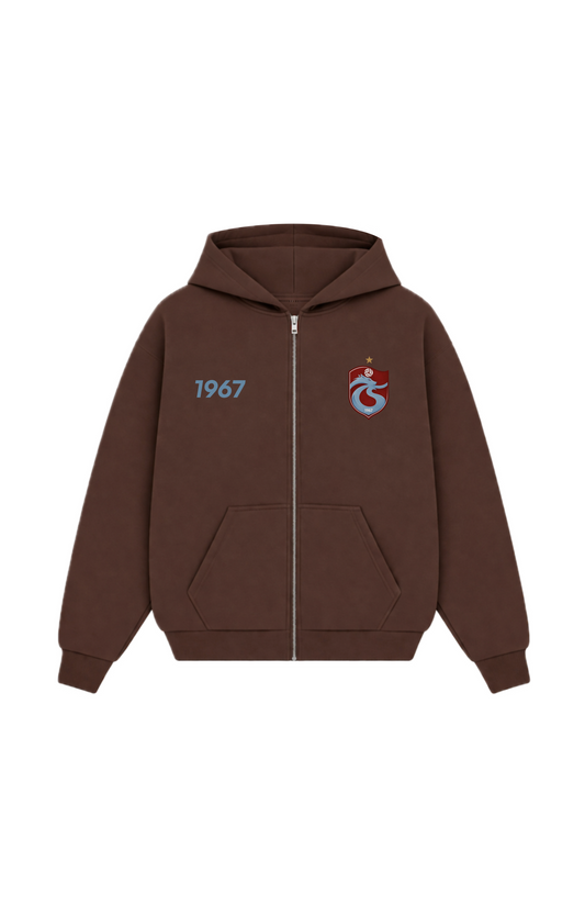 FIRTINA Oversized Zipper Mocha Brown