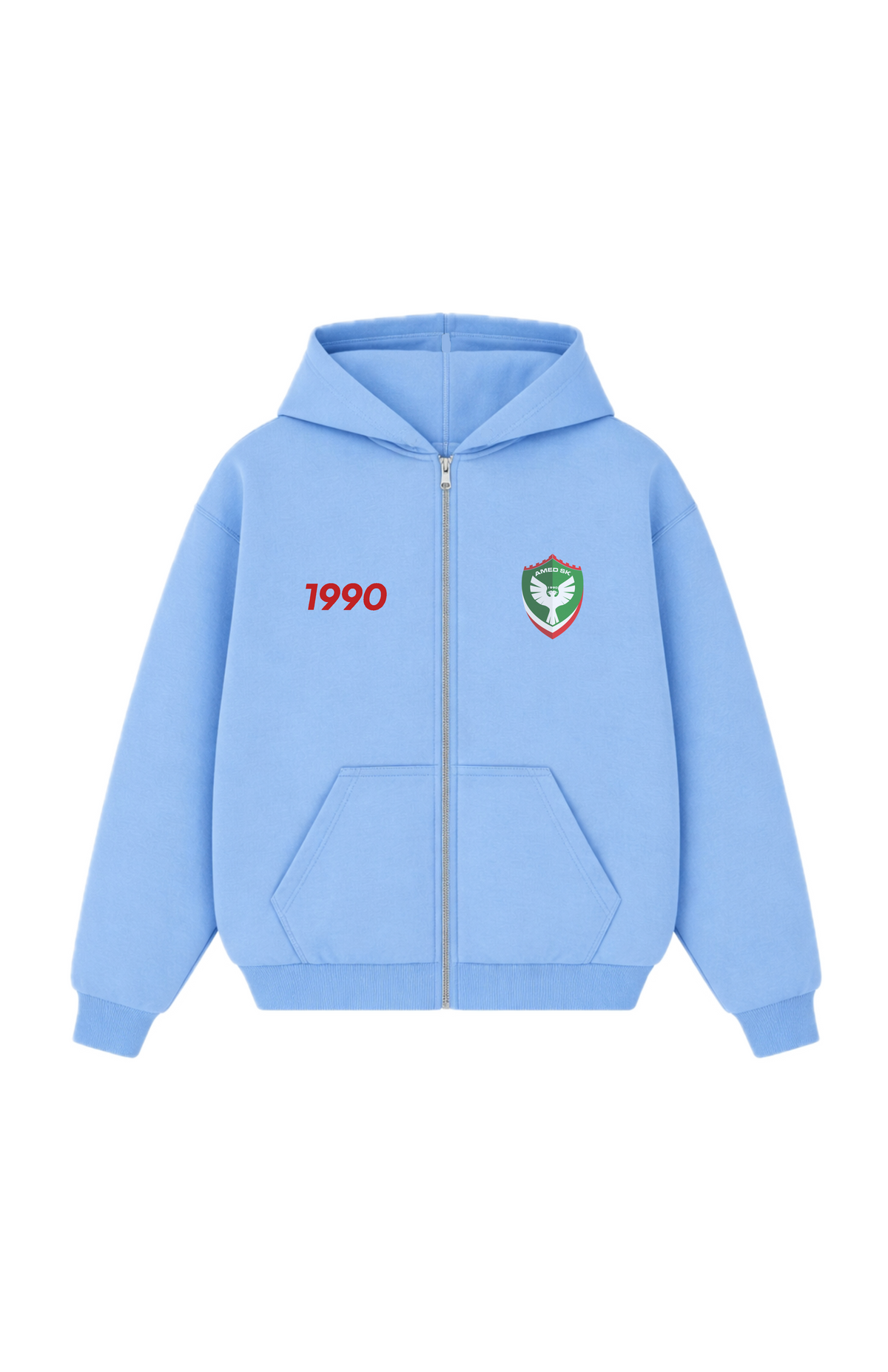 Amed SK Oversized Zipper Baby Blue
