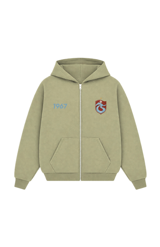 FIRTINA Oversized Zipper Olive