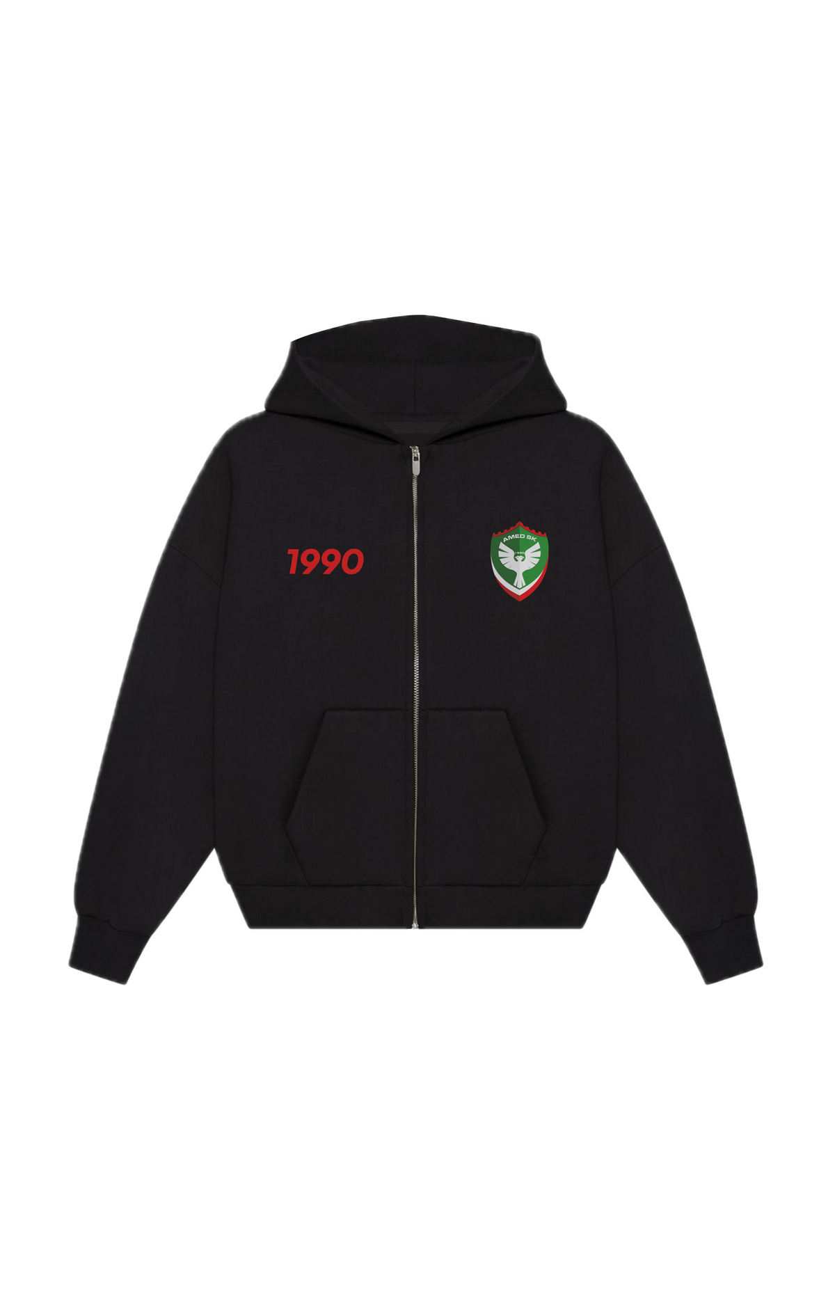 Amed SK Oversized Zipper Black