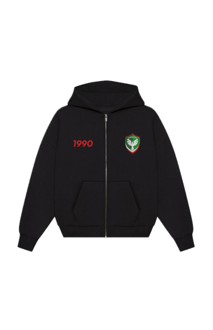 Amed SK Oversized Zipper Black