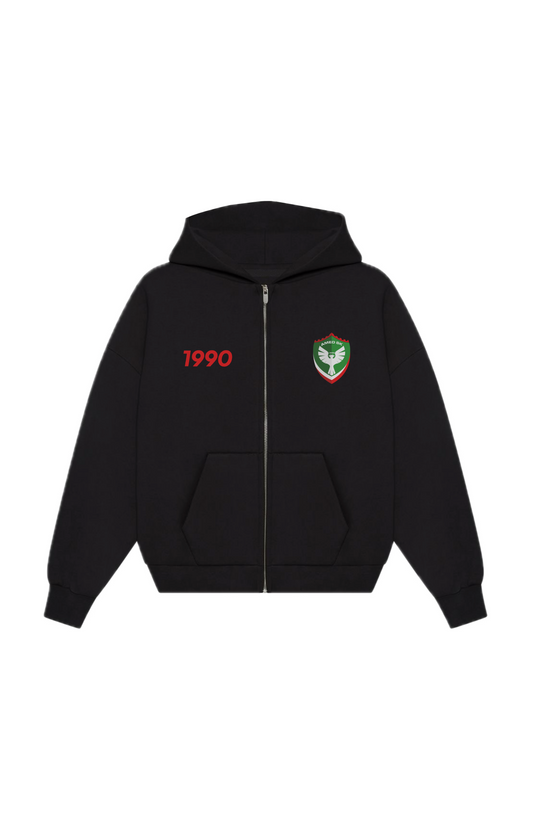 Amed SK Oversized Zipper Black