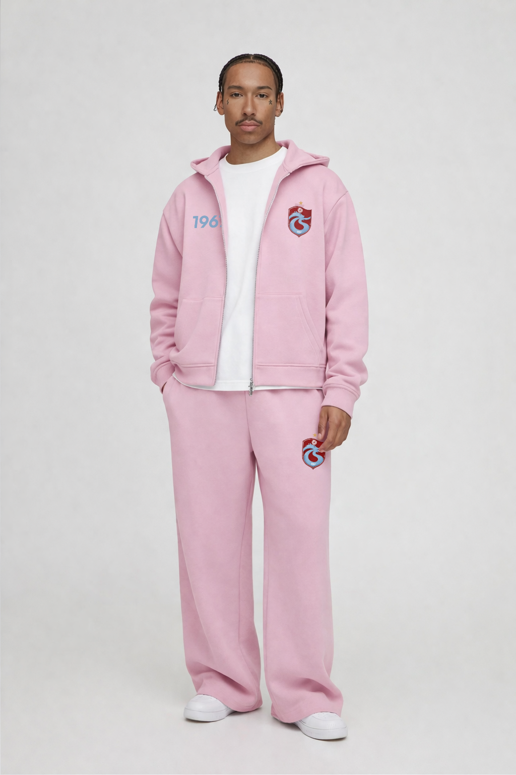 FIRTINA Oversized Zipper Baby Pink