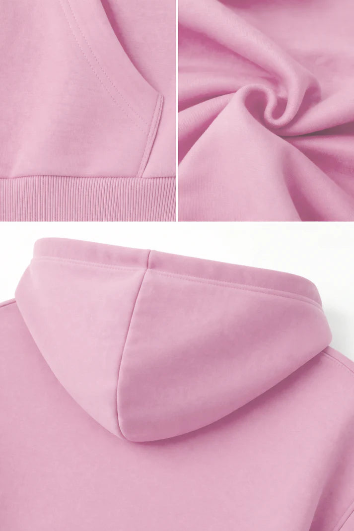 FIRTINA Oversized Zipper Baby Pink