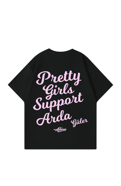Pretty Girls support Arda Güler Pink Oversize T-Shirt