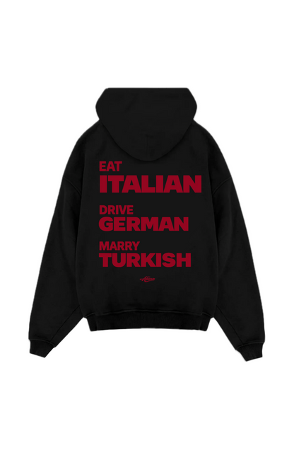 Eat drive marry Oversize Hoodie