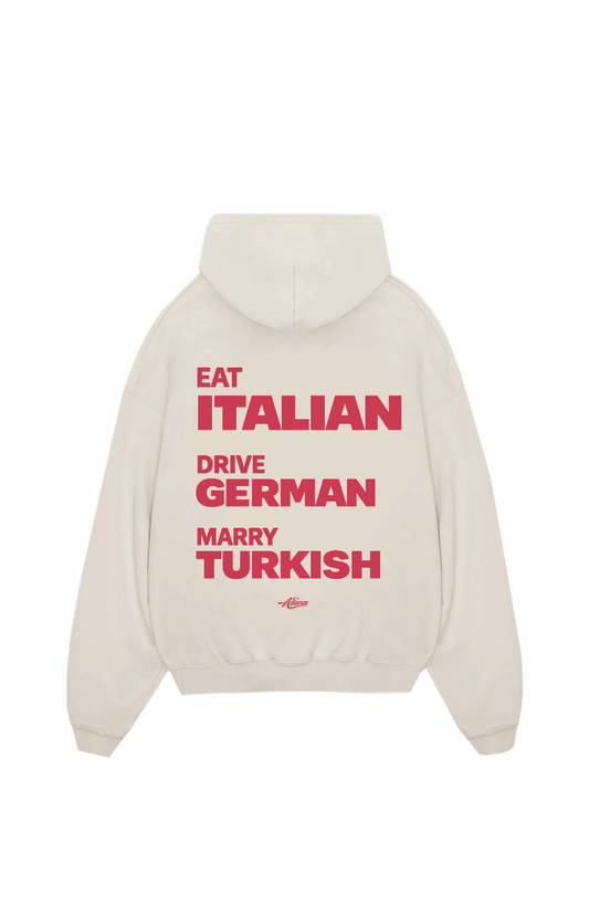 Eat drive marry Oversize Hoodie