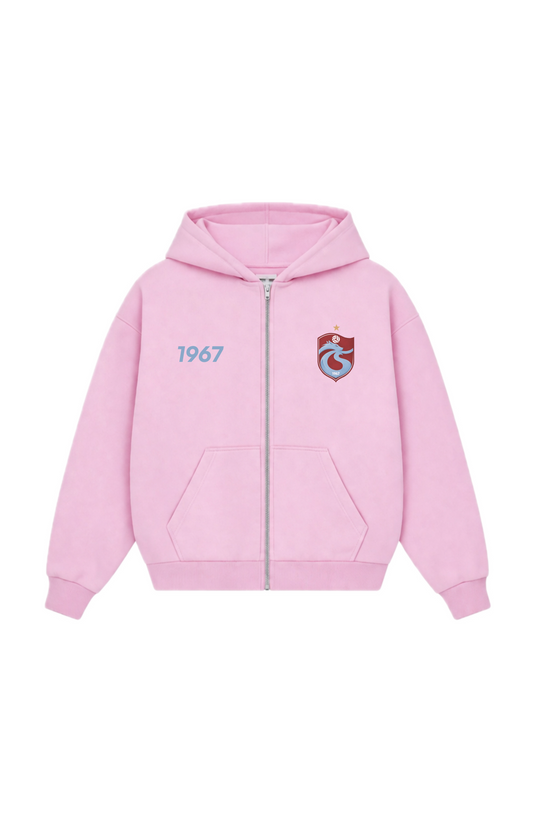 FIRTINA Oversized Zipper Baby Pink