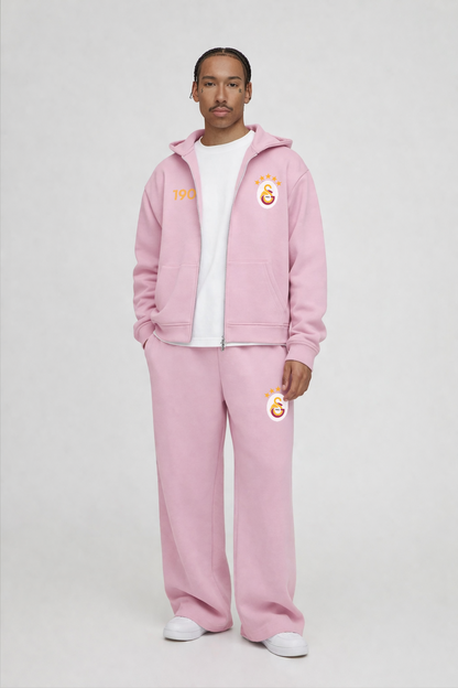 Aslan Oversized Zipper Baby Pink