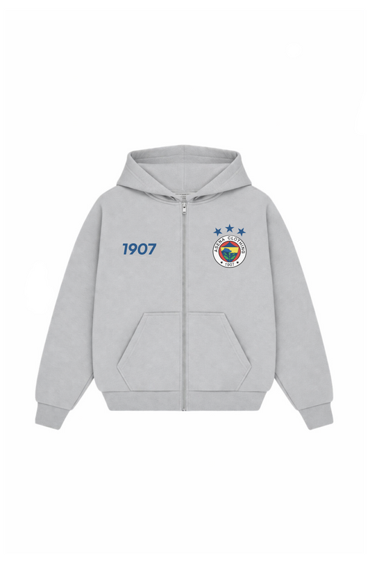 KANARYA Oversized Zipper Stone Grey