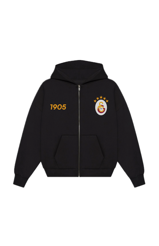 Aslan Oversized Zipper Black