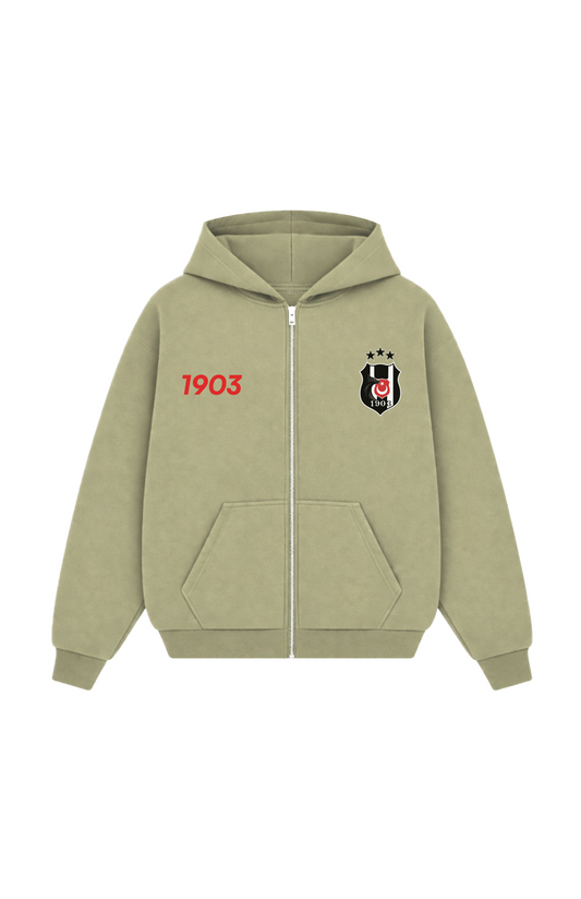 Kartal Oversized Zipper Olive