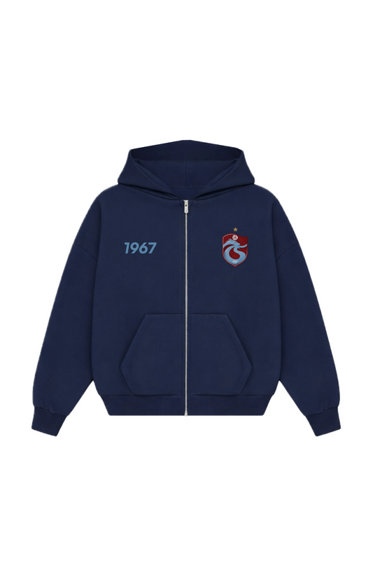 FIRTINA Oversized Zipper Navy Blue