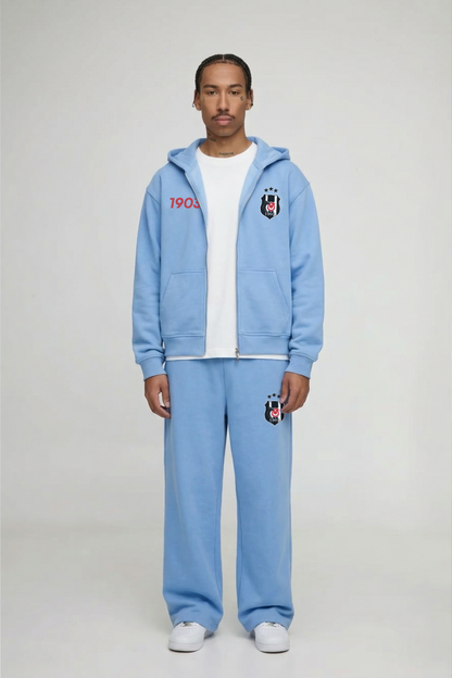 Kartal Oversized Zipper Baby blue