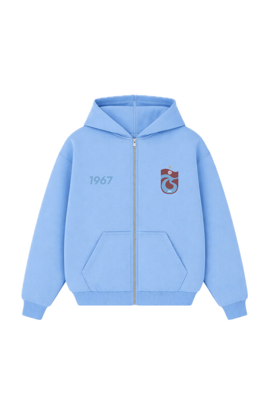 FIRTINA Oversized Zipper Baby Blue