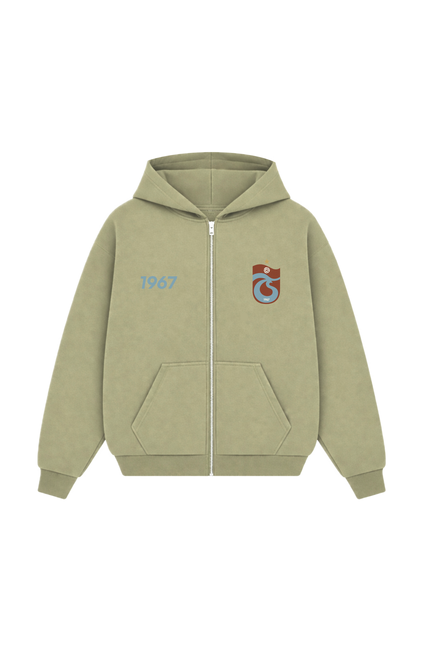 FIRTINA Oversized Zipper Olive