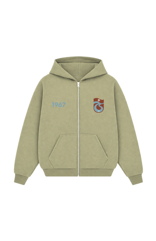 FIRTINA Oversized Zipper Olive