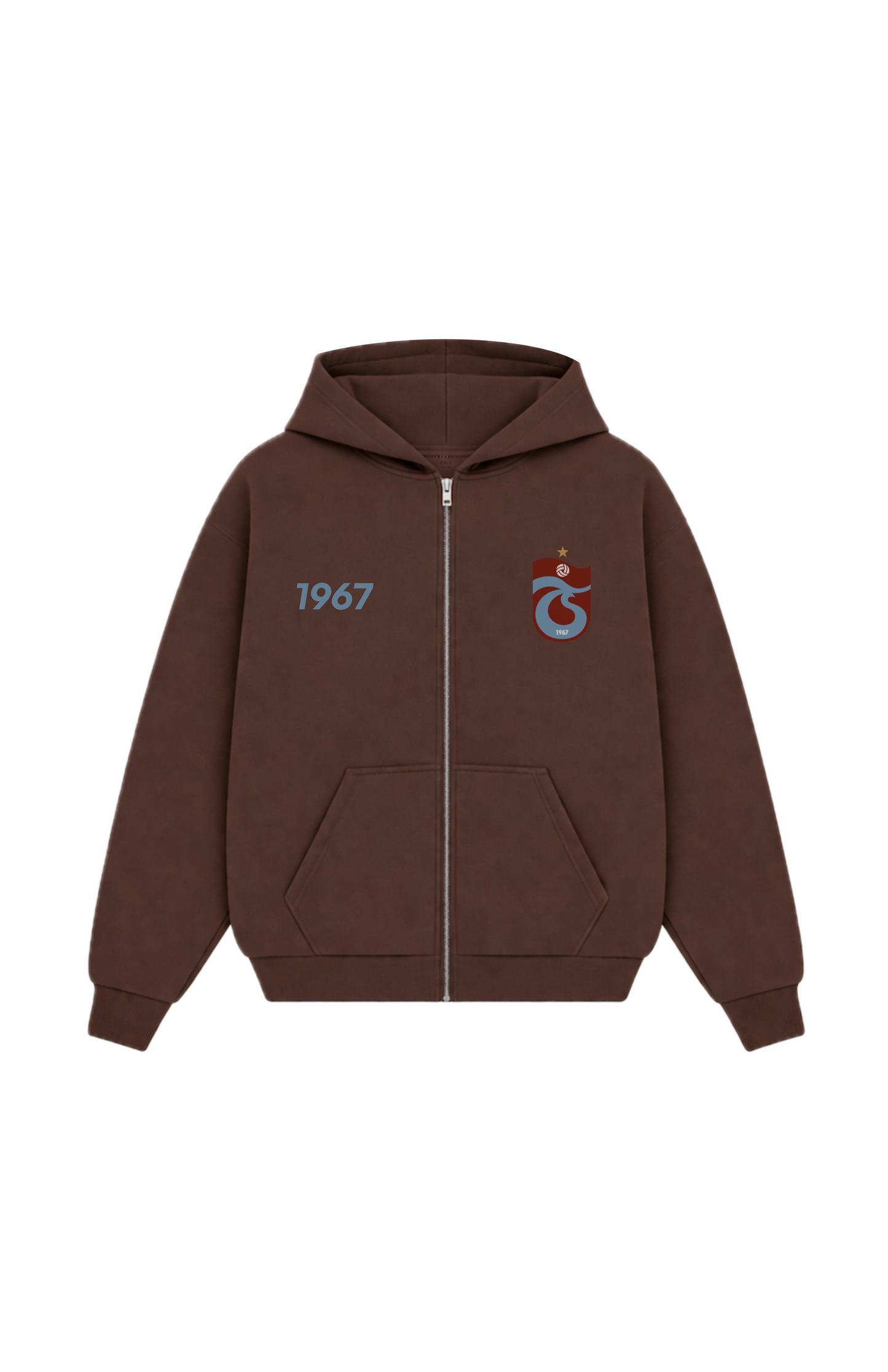 FIRTINA Oversized Zipper Mocha Brown