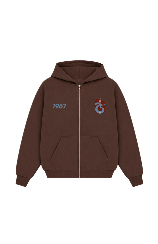 FIRTINA Oversized Zipper Mocha Brown