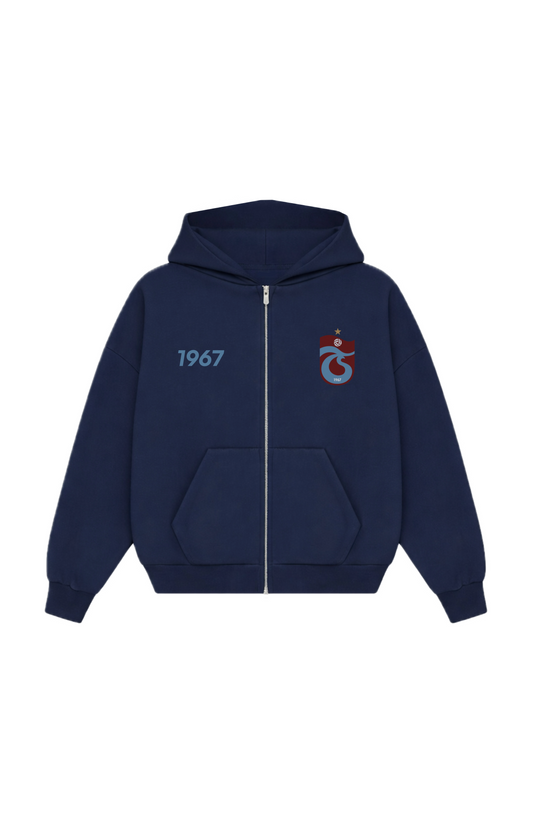 FIRTINA Oversized Zipper Navy Blue