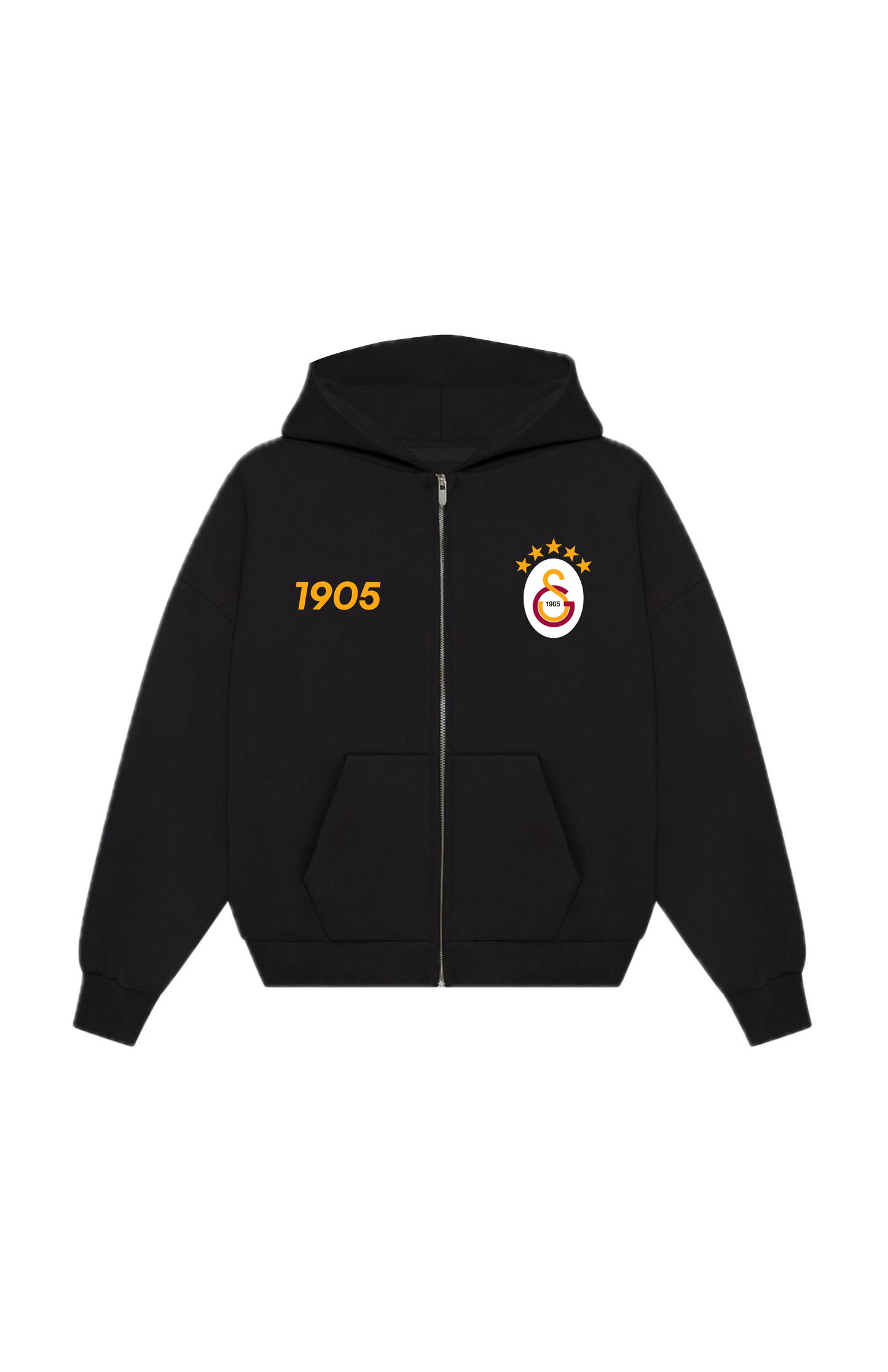 Aslan Oversized Zipper Black