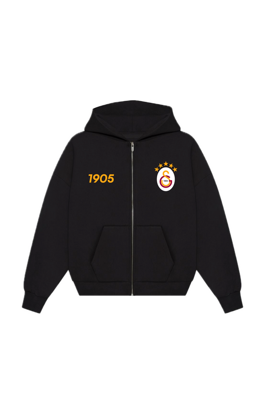 Aslan Oversized Zipper Black