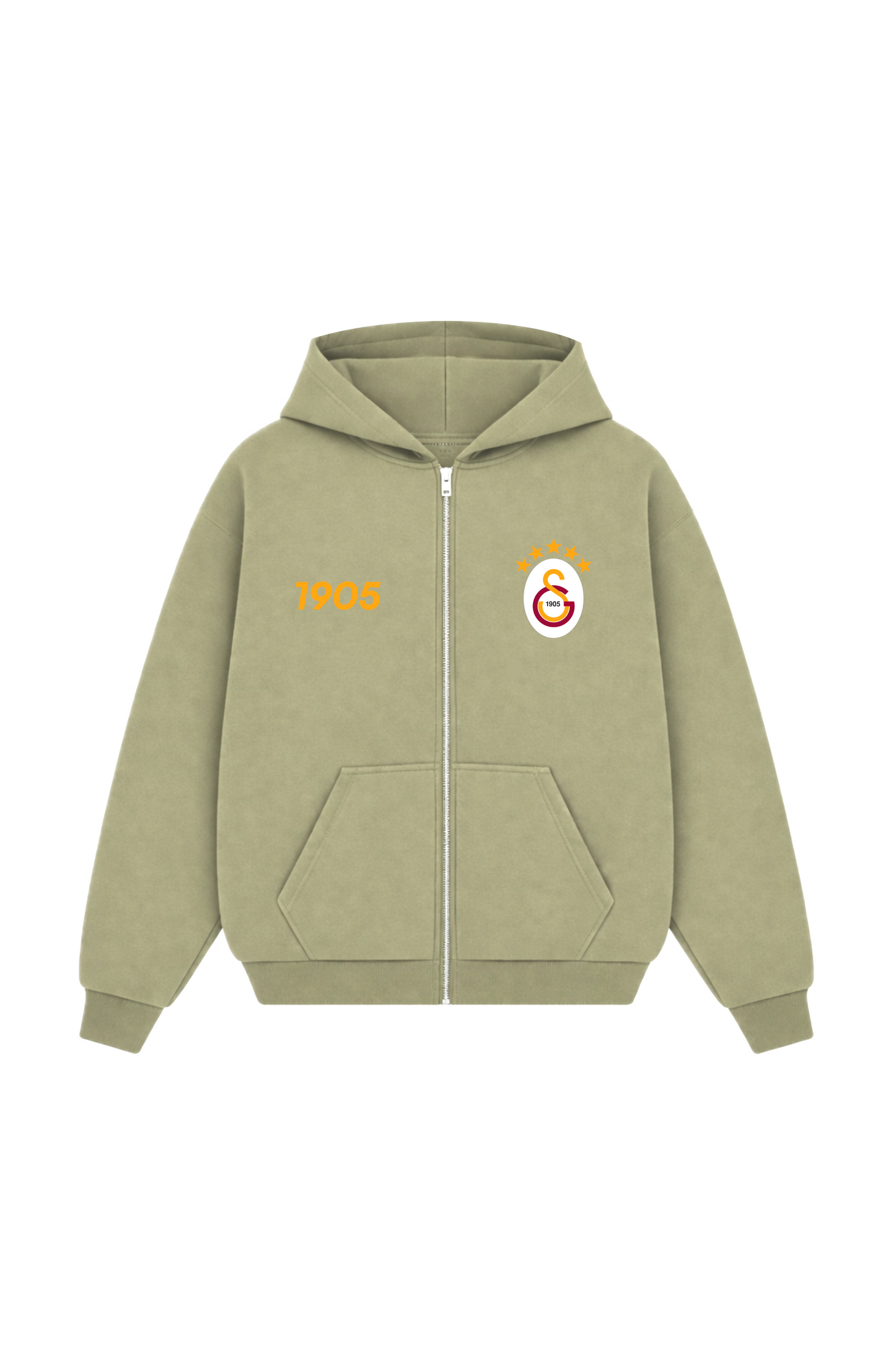 Aslan Oversized Zipper Olive