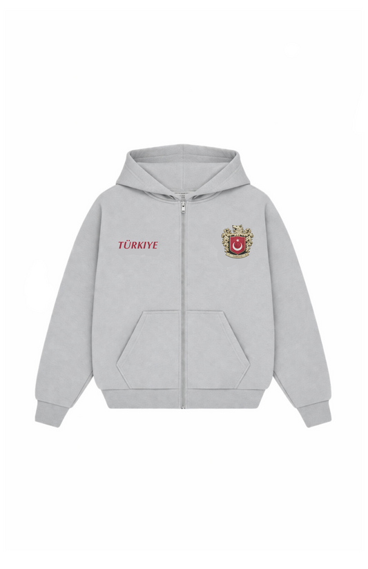 Türkiye Oversized Zipper stone grey