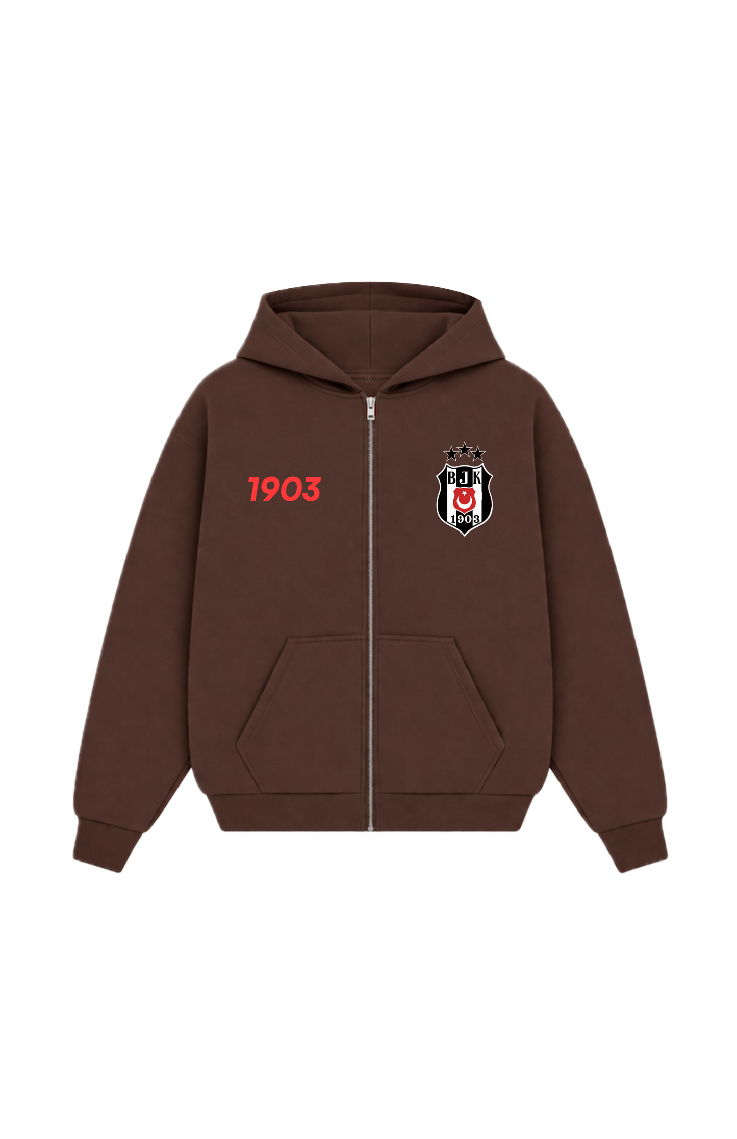 Kartal Oversized Zipper MOcha Brown