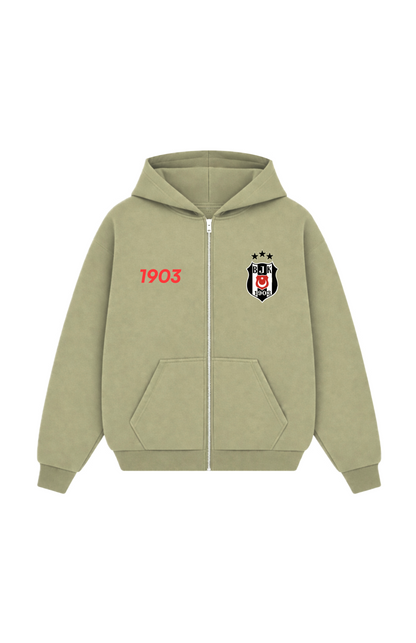 Kartal Oversized Zipper Olive