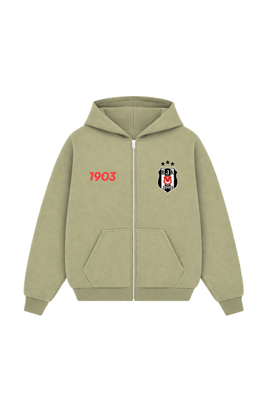 Kartal Oversized Zipper Olive