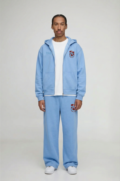 FIRTINA Oversized Zipper Baby Blue