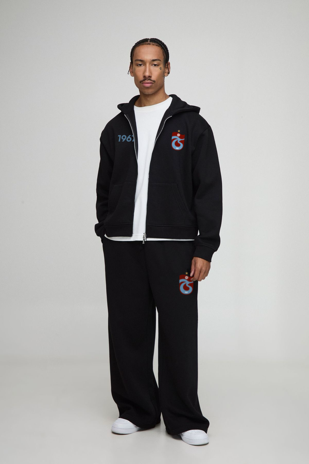 FIRTINA Oversized Zipper Black