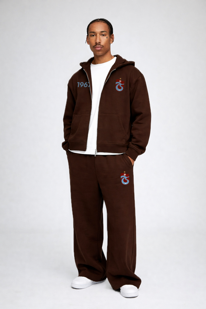 FIRTINA Oversized Zipper Mocha Brown