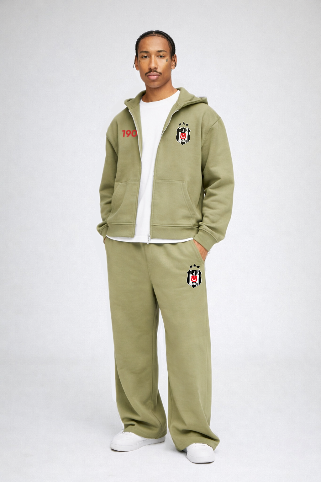 Kartal Oversized Zipper Olive