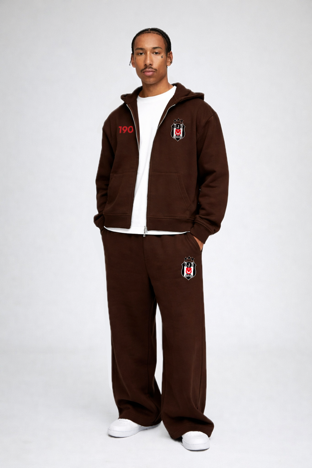 Kartal Oversized Zipper MOcha Brown