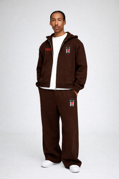 Kartal Oversized Zipper MOcha Brown