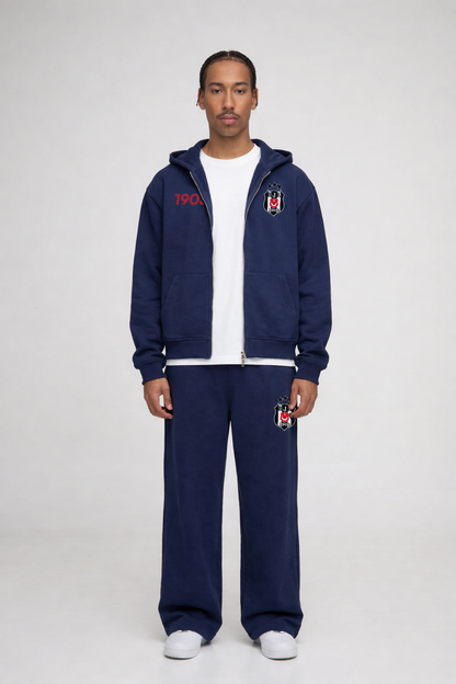 Kartal Oversized Zipper Navy Blue