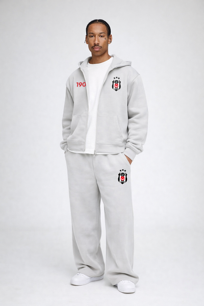 Kartal Oversized Zipper Stone Grey
