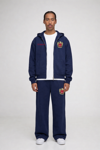Türkiye Oversized Zipper Navy blue