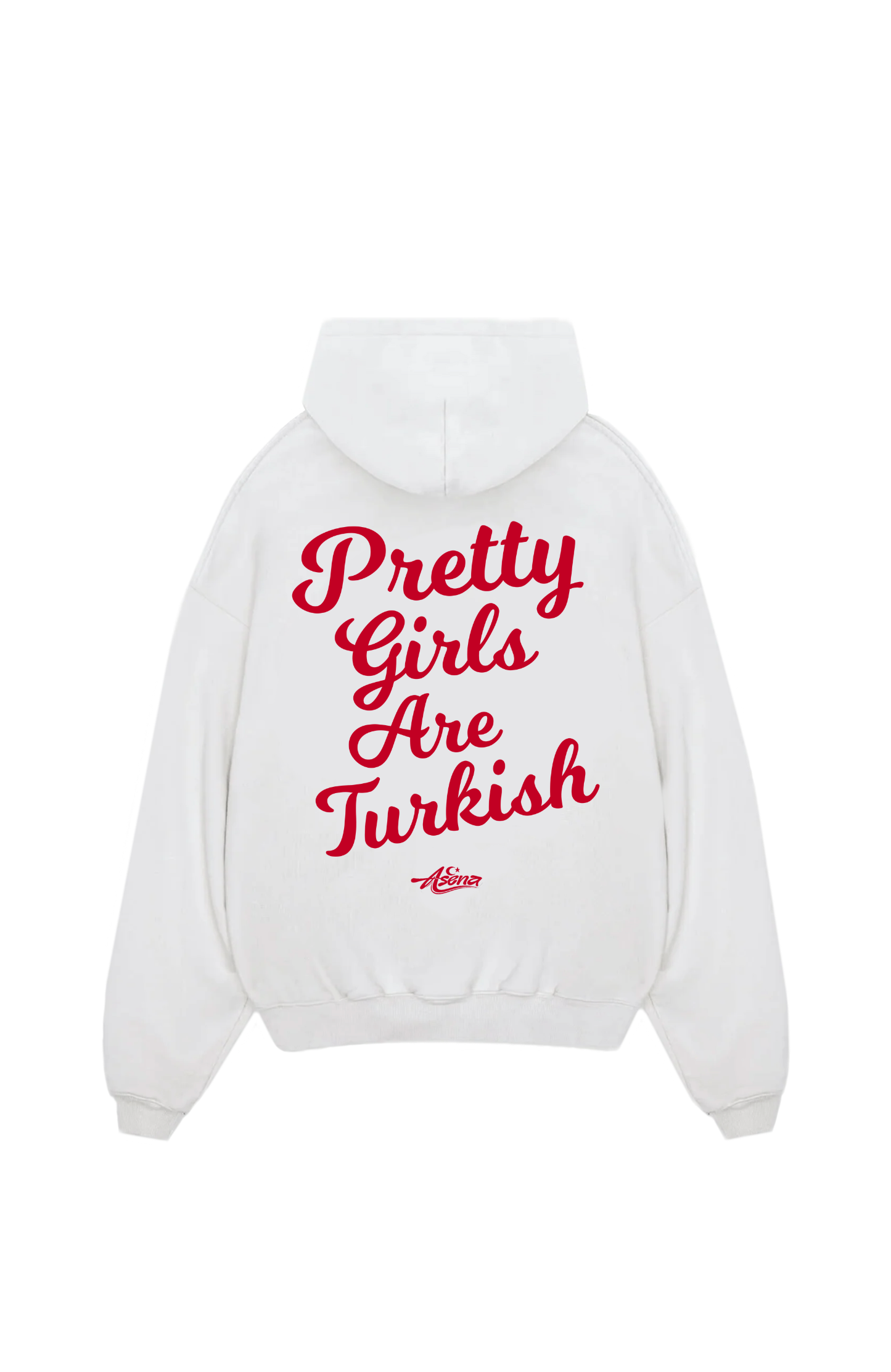 Pretty Girls are Turkish Red Oversize Hoodie
