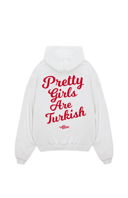 Pretty Girls are Turkish Red Oversize Hoodie