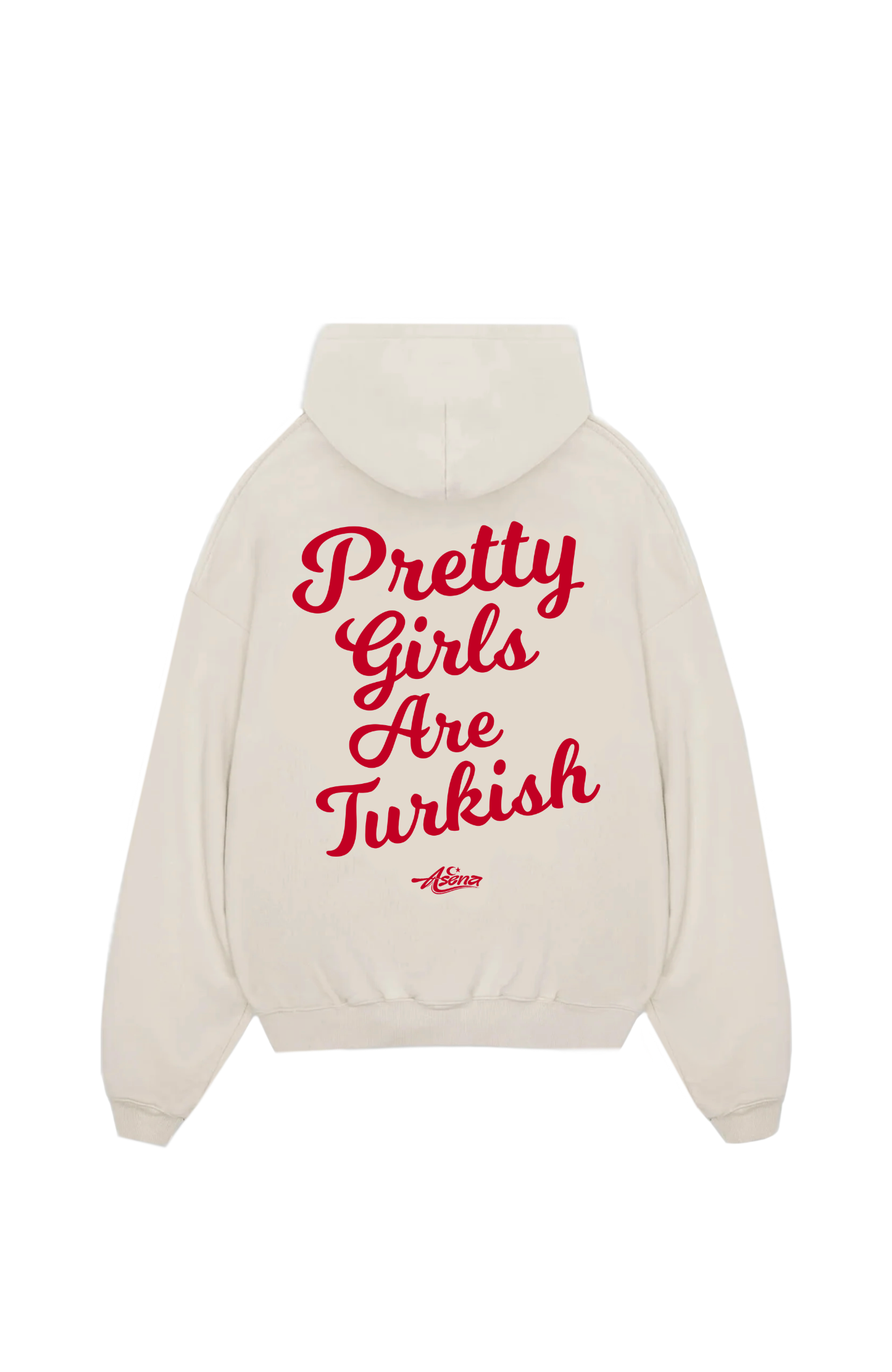 Pretty Girls are Turkish Red Oversize Hoodie