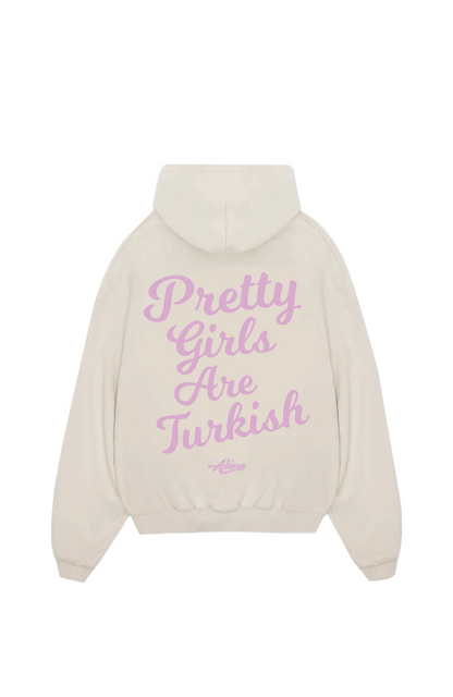 Pretty Girls are Turkish Pink Oversize Hoodie