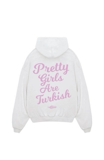 Pretty Girls are Turkish Pink Oversize Hoodie